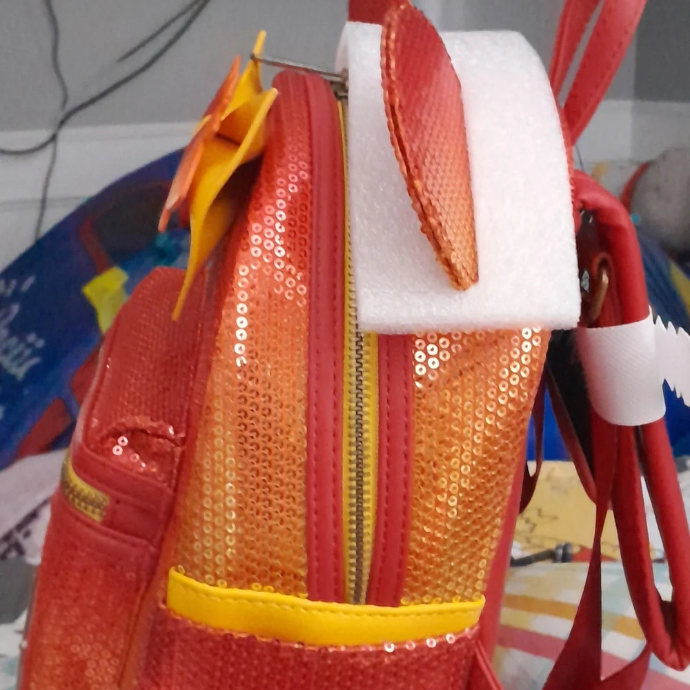 NWT Loungefly Disney Minnie Sequins Fall Bag - Picture 5 of 8